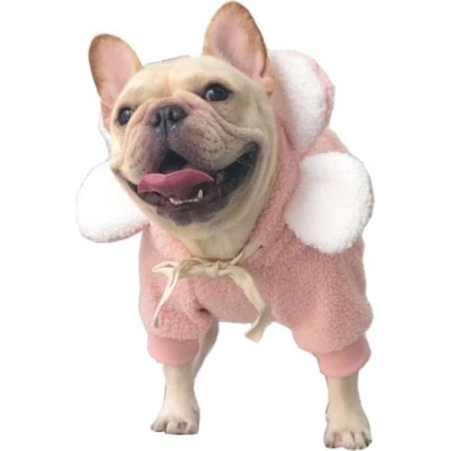 Pug Clothes French Bulldog Clothing Winter Dog Hoodies Coat Pet Outfit Dog Sweatshirt Coat Schnauzer Costumes Apparel Dropship