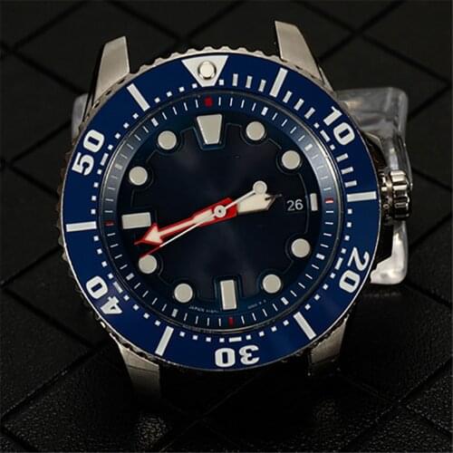 Luminous Ceramic Watch Bezel Insert Chronograph Ring for SNE435/439/439/441 SSC741 Series Watch Modification Accessories