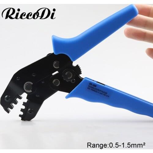 SN-48B Professional Terminals Crimping Plier 0.5-1.5mm2 Multi Tools Hands For 6.3/4.8/2.8mm Terminal