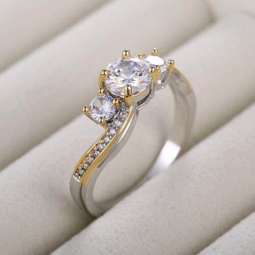 Wedding Jewelry Zircon Female Ring with Zircon Rings Accessories Wedding Jewelry Costume Jewelry for Women Anillos