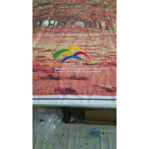 T-159 Sakura trees with leaves printing ceiling film trees through the road pvc ceiling film