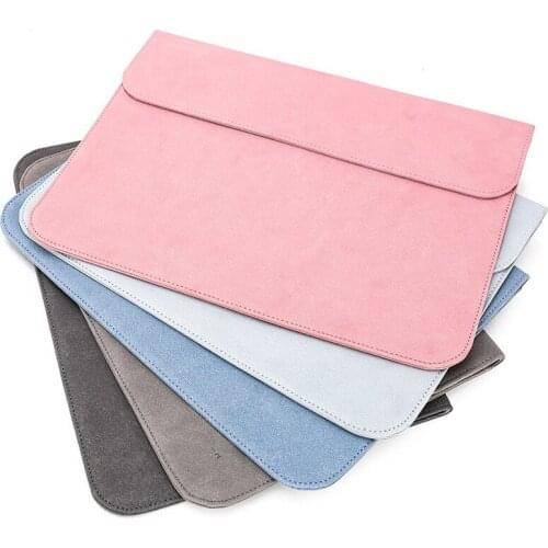 Slim Soft PU Sleeve Bag For 13.3 14 15 16 Macbook Air 2020 Pro 13 Laptop Case Fundas Cover For MateBook X Pro D 15.6 Mi Bags