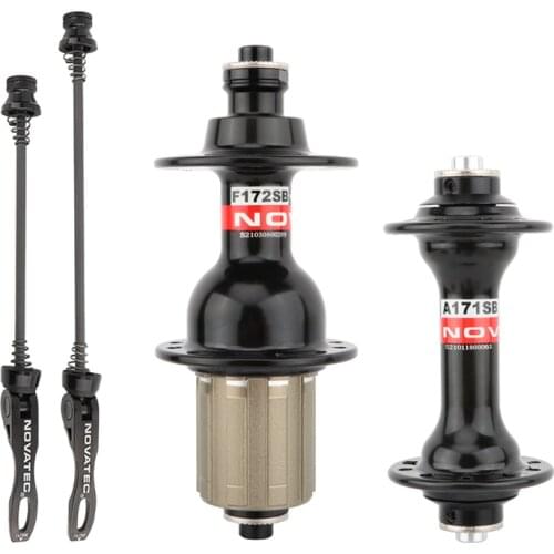 NOVATEC Road Bike Hub 100/130mm Open Gear Aluminum Alloy 8/9/10/11 Speed Folding Bicycle Quick Release HUB Front 20H Rear 24H