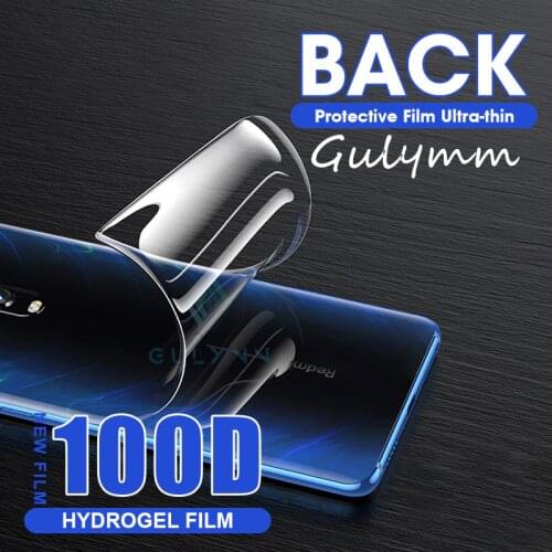 100D Back Screen Protector For Xiaomi Redmi Note 7 8 6 5 K20 Pro 9 Mi 9T Mix 2S 3 A3 Lite Hydrogel Film For Redmi 8 7A Note 6Pro