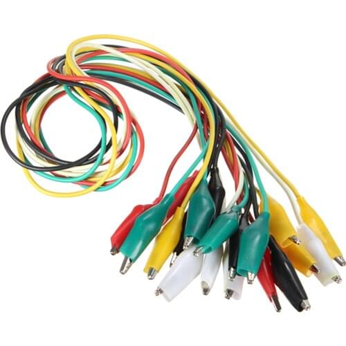 10pcs Alligator Clips G98 Crocodile Electrical Clamp Test Leads Roach Clip Jumper Wire Connector Cable for Electrical Testing