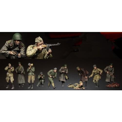1:35 Resin Figure Model Kit Unassambled Unpainted //S016(10 figures)
