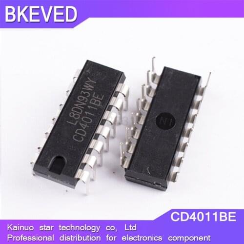 10PCS CD4011BE DIP14 CD4011 DIP 4011BE DIP-14 TC4011BP new and original IC