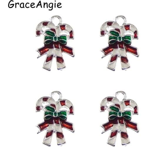 10pcs Creative Design Cute Bow Necklace Pendant Christmas Dec Hanger Bracelet Charms 19*13mm Jewelry Handmade Crafts 52152