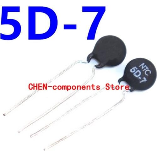 10pcs Thermistor NTC5D-7 5D-7 5MM diameter Negative thermosensitive