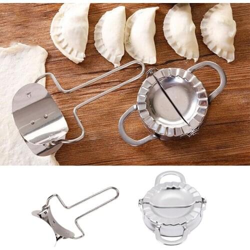 2 Pcs Stainless Steel Dumplings Manufacturing Mold Dumpling Tool Make Dumplings Special Artifact Kitchen Cooking Tools