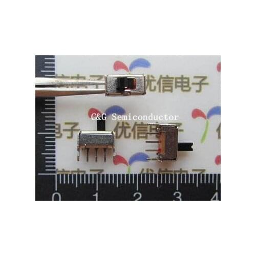 20pcs 3 Pin PCB 2 Position SPDT 1P2T Miniature Vertical Slide Switch