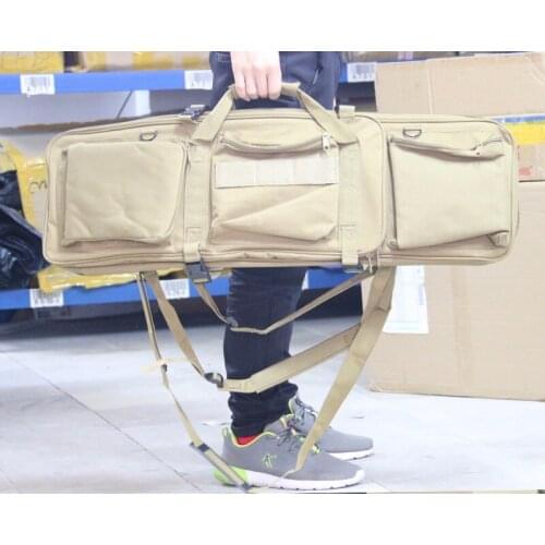 33" Dual Rifle Airsoft AEG Carrying Case Gun Bag for M4 M16 etc Military Tactical Shotgun Rifle Backpack Hunting Holsters