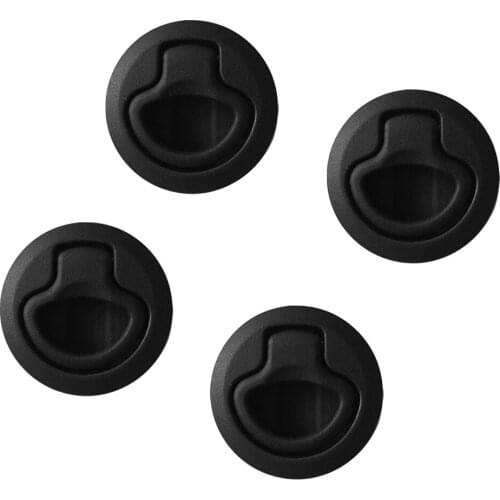 4 Pieces Nylon 2' Flush Pull Slam Latch for Boat Marine Deck Hatch 1/2' Door