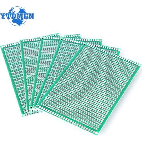 5pcs 8x12cm Single Side Copper Prototype PCB 8*12cm Universal Printed Circuit Board Fiberglass Plate For Arduino Soldering Board