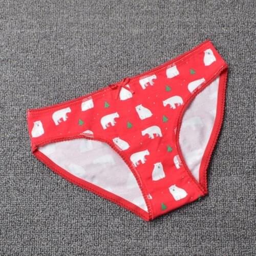 9Pieces Cartoon White Polar Bear Pine Tree Girls Briefs Trunk Boxers Kids Shorts Panties Cotton Pants Children Teenage Underwear