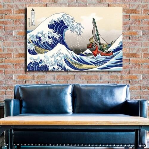 5D Diamond Painting The Legend Of Windwaker The Great Wave Art Cross Stitch Kit Mosaic Picture of Rhinestones Home Decor