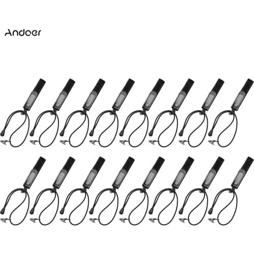 Andoer 16 Packs Background Muslin Clamps Backdrop String Clips Holders for Photo Studio Photography Studio Shooting Black