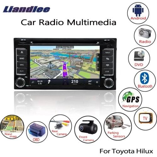 For Toyota Hilux 2005-2011 Android Car Radio CD DVD Player GPS Navigation Maps Camera OBD TV Screen Multimedia