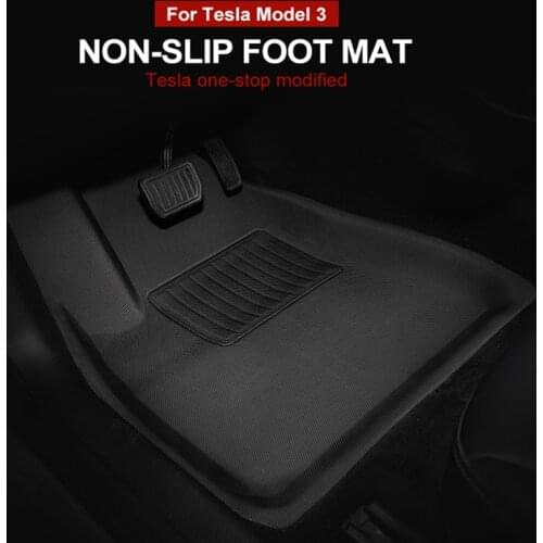 Car Anti-Dirty Carpet Mat For Tesla Model 3 2017-2020 Waterproof Non-Slip Floor Mat TPE XPE Accessories Model 3