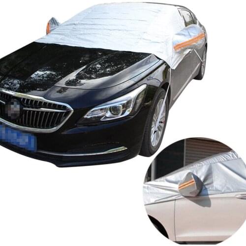 Car Van SUV Windshield Cover Sun Windshield Snow Frost Freeze Protector Tarp Safety Sunshade Sun Rain Snow Half Car Cover