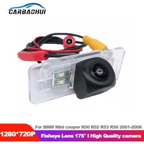 For BMW Mini cooper R50 R52 R53 R56 2001-2008 Car Reversing Back Up Camera Fish Eyes Night Vision Waterproof High Quality HD/RCA