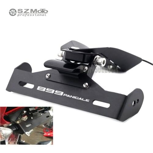 For DUCATI 899Panigale 899 Panigale Motorcycle Tail Tidy Fender Eliminator Registration License Plate Holder frame LED Light