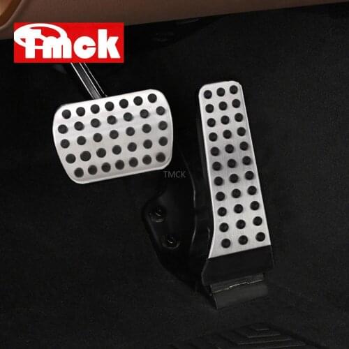 For Mercedes Benz C E S GLK SLK CLS GLC SL Class Stainless Steel Car No Drill AT Gas Fuel Brake Footrest Foot Pedal Pads Cover