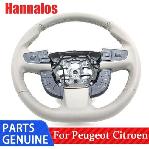Suitable for Dongfeng Peugeot 508 high-equipped steering wheel assembly, multi-function steering wheel switch button logo 508 le