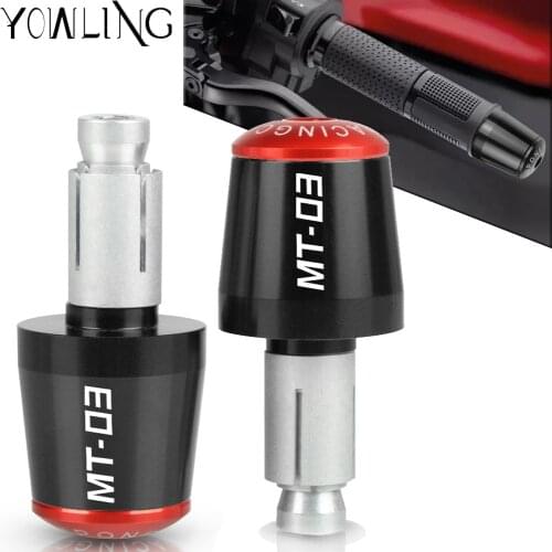 FOR YAMAHA MT03 MT-03 MT 03 2006-2018 2017 2016 Motorcycle Grips End Plug Slider Motorbike Handlebar Ends Handle Bar Cap Cover