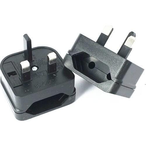 European Euro EU 2 Pin to UK 3Pin Power Socket Travel Plug Adapter Converter New