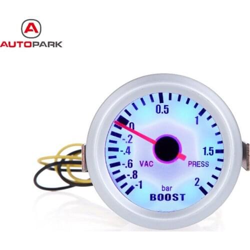KKmoon 2016 Standard Turbo Boost Vacuum Press Gauge Meter for Auto Car 2" 52mm -1~2BAR Blue LED Light Car Instrument