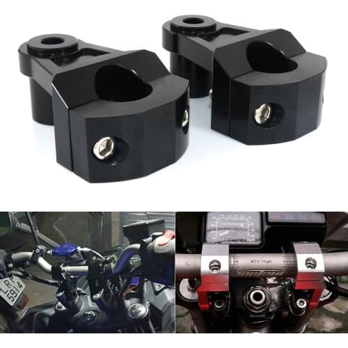 25.4mm Motorcycle Handlebar Risers Mount Clamp Fit For Triumph Thruxton 900 Bonneville 790 Bonneville Bobber T100 T120 KAWASAKI