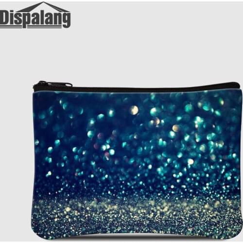 Dispalang Hot Cheap Women Mini Wallets Universe Space Ladies Small Clutches Galaxy Stars Coin Purse Girls Card Holder Money Bags