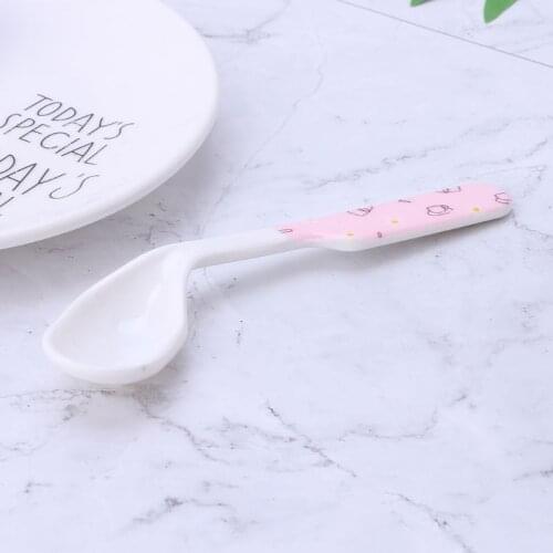 Baby Spoon Feeding Training Kids Infant Toddler Scoop Cutlery Tableware Food Bend Head Curved Utensils Children Learning Supplie