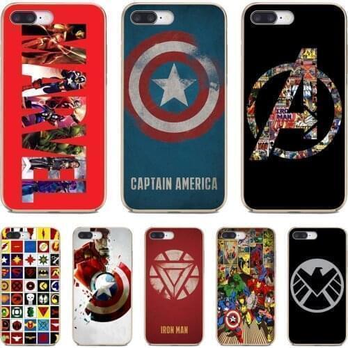 Soft Covers For ZTE Blade A910 A610 A530 A510 For Oneplus One plus 3T 5T 6T 6 7 8 7T Pro Marvel-Super-hero-logo