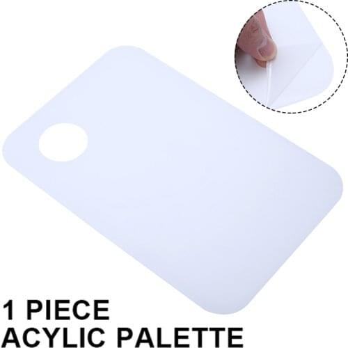 New Practical Clear Acrylic Paint Mixing Palette Watercolor Oil Painting Palette 20*30cm For Gouache And Other Pigments
