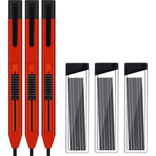 New 3 Sets Of Mechanical Carpenters Pencil Practical Marking Tools, Suitable For Carpenter Painting Carpenter Architect