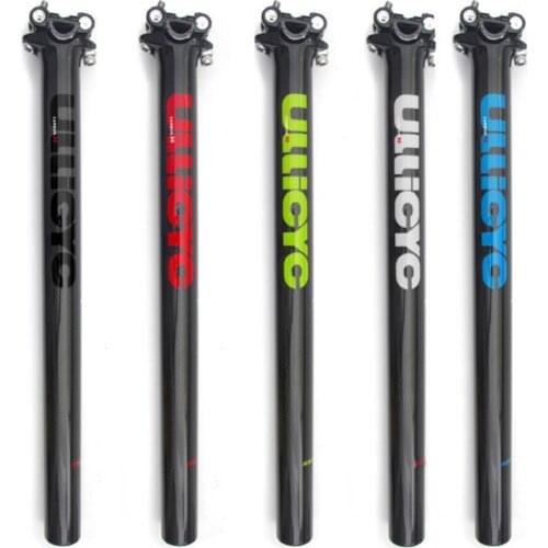 70% Hot Sale Bicycle Carbon Fiber 27.2/30.8/31.6mm Seatpost MTB Road Bike Seat Post Part