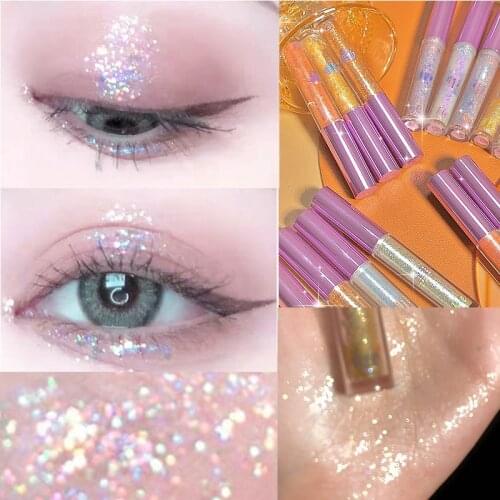 Sexy Long Lasting Shiny Waterproof Liquid Glitter Eyeliner Eyeshadow Makeup Metallic Eye Liner Pen Eye Beauty Party Makeup Tools