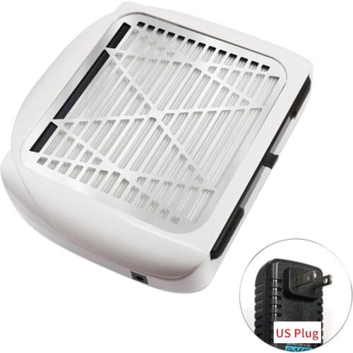 80W Easy Operate Vacuum Cleaner Suction Fan Desktop Nail Dust Collector Salon Equipment Strong Power Large Size Home With Filter