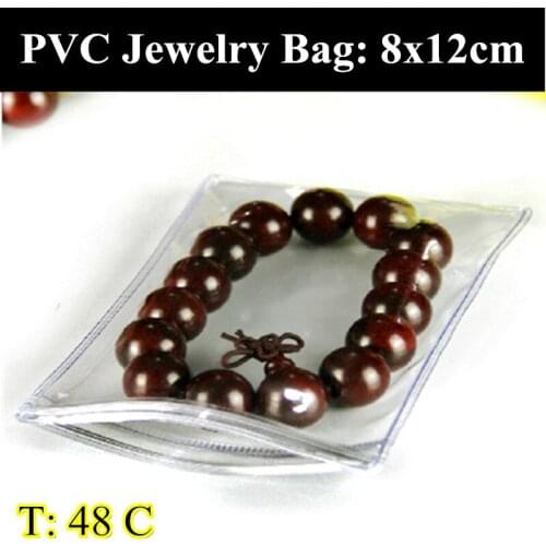 100pcs/lot 8cm*12cm 0.48mm Thickness Self Adhesive Seal Plastic Bags,Resealable Retail Bages,Jewelry/Rings/Earrings Bages