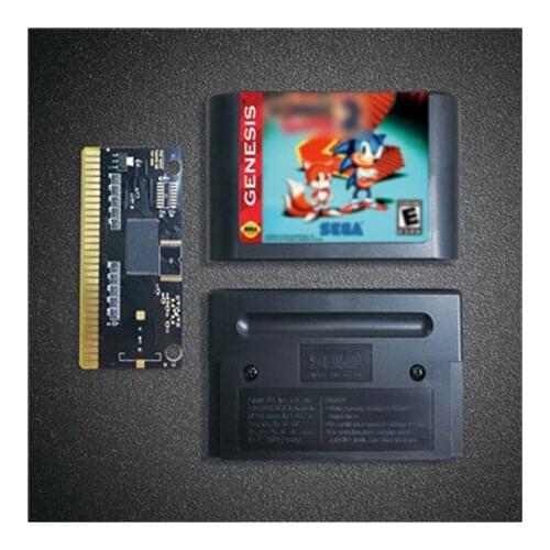 Soniced 2 Game the Hedgehog - 16 Bit MD Game Card for Sega Megadrive Genesis Video Game Console Cartridge