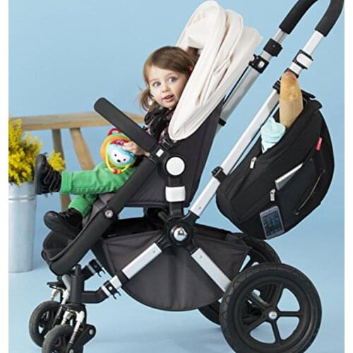 Baby Stroller Bag Pram Organizer Storage Insulation Hanging Bag Large Capacity Mummy Bag For Diaper Mat Nappy Bottle
