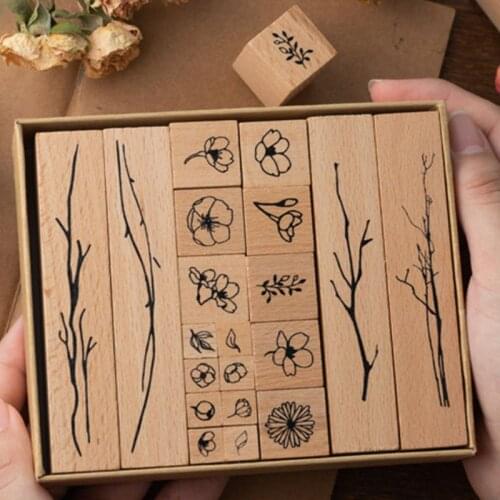 Vintage grass plants stamp DIY wooden rubber stamps for scrapbooking stationery 54DA