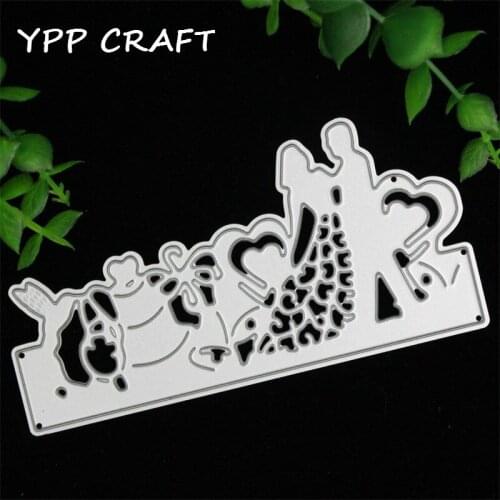 YPP CRAFT Wedding Metal Cutting Dies Stencils for DIY Scrapbooking/photo album Decorative Embossing DIY Paper Cards