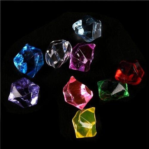 150PCS/bag Home Decor Rhinestones Acrylic Crystal Gem Stone ICE Rocks Ornament Craft Gift Table Scatter Vase Decoration