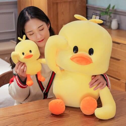 Net Red Little Yellow Duck Doll Plush Toy Doll Girl Warm Hand Pillow Doll Dancing Duckling Child Soothing Toy Girl Heart Gift Bi