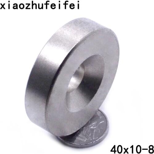 5pcs 40 x 10 mm Hole: 8mm super Strong Round Neodymium Countersunk Ring Magnets Rare Earth N50 40*10mm hole 8mm