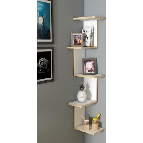 5 layer Flying Corner Shelf Bookcase Decorative Wall Accessory Decoration