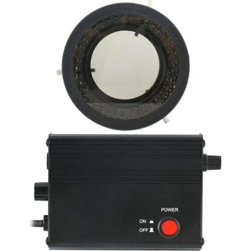 78 PCS LED Ring Lamp Shadow-free Polarizing Illuminator For Microscope Video Camera Maintenance Inspection Lighting